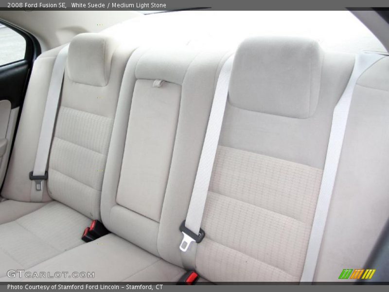 White Suede / Medium Light Stone 2008 Ford Fusion SE