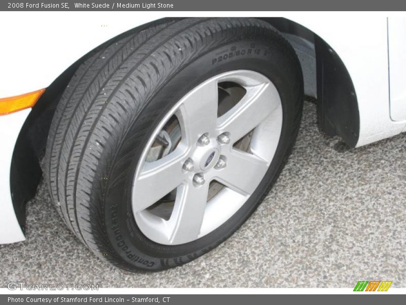 White Suede / Medium Light Stone 2008 Ford Fusion SE