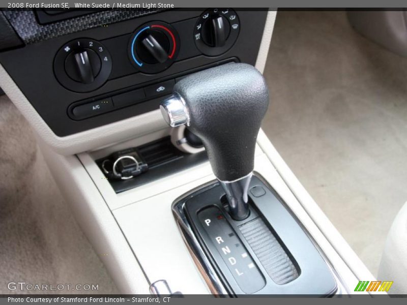 White Suede / Medium Light Stone 2008 Ford Fusion SE