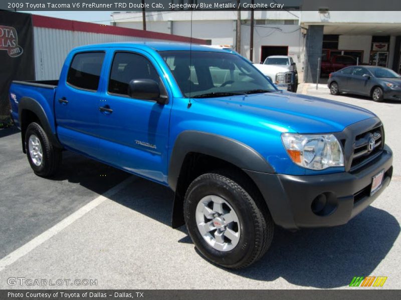 Speedway Blue Metallic / Graphite Gray 2009 Toyota Tacoma V6 PreRunner TRD Double Cab