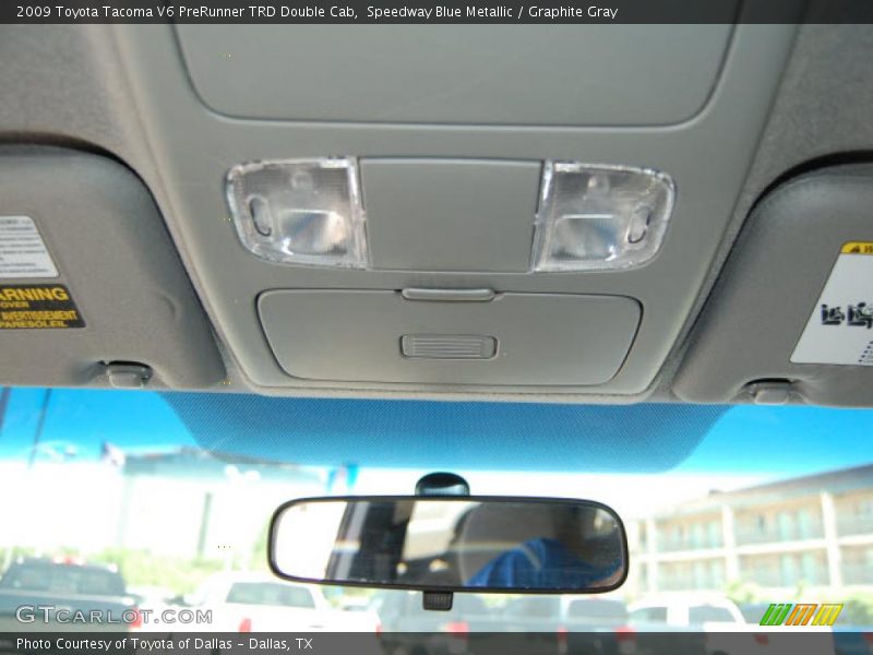 Speedway Blue Metallic / Graphite Gray 2009 Toyota Tacoma V6 PreRunner TRD Double Cab