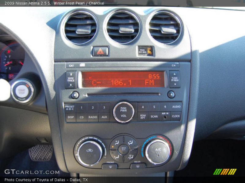 Winter Frost Pearl / Charcoal 2009 Nissan Altima 2.5 S