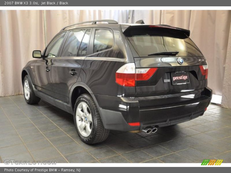 Jet Black / Black 2007 BMW X3 3.0si