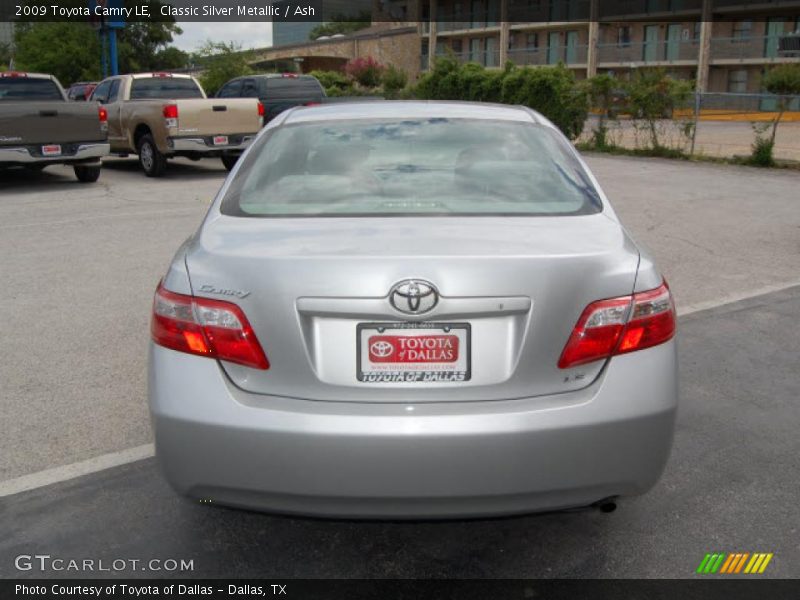 Classic Silver Metallic / Ash 2009 Toyota Camry LE