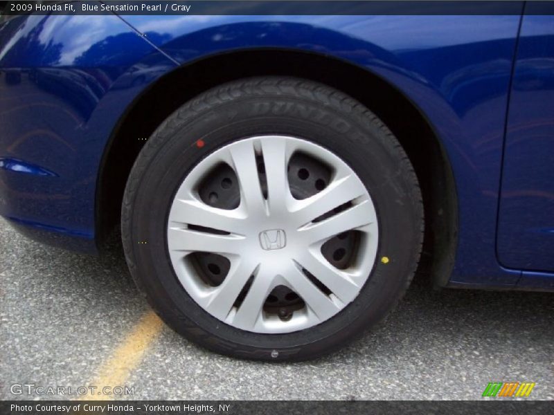 Blue Sensation Pearl / Gray 2009 Honda Fit