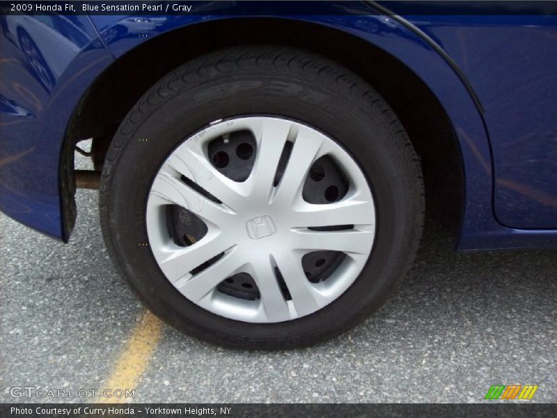 Blue Sensation Pearl / Gray 2009 Honda Fit