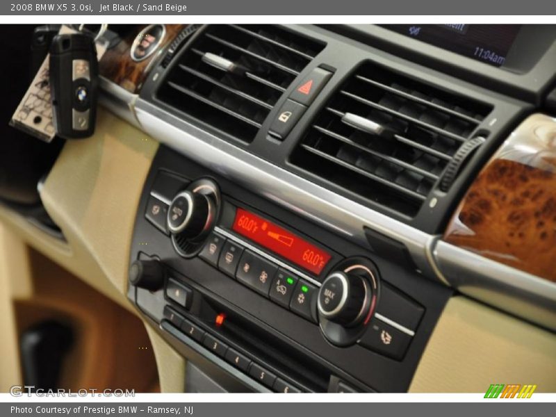 Jet Black / Sand Beige 2008 BMW X5 3.0si
