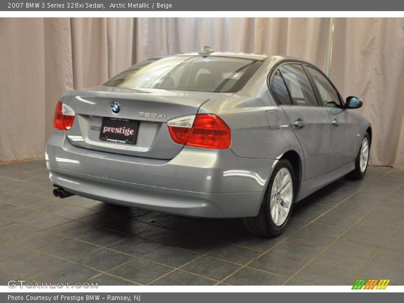 Arctic Metallic / Beige 2007 BMW 3 Series 328xi Sedan