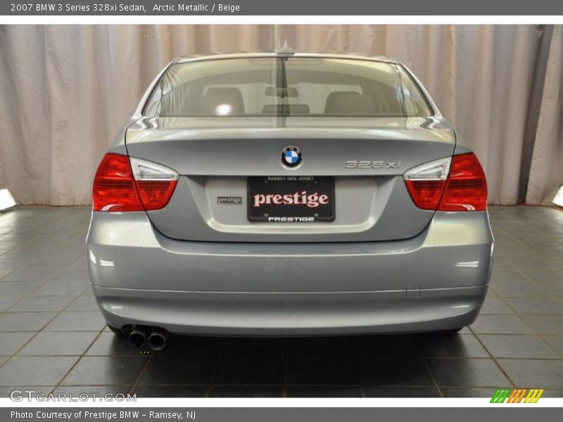 Arctic Metallic / Beige 2007 BMW 3 Series 328xi Sedan