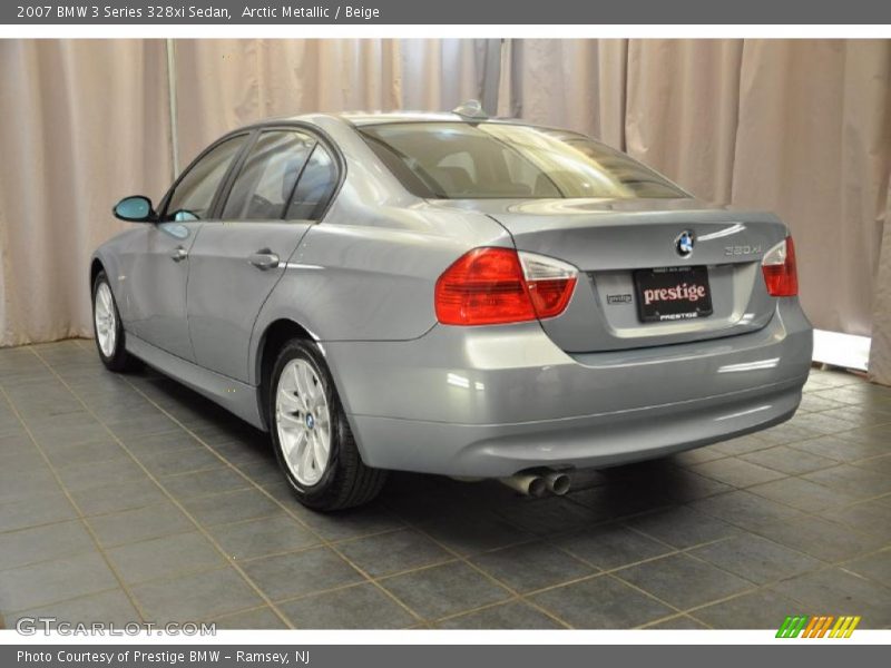 Arctic Metallic / Beige 2007 BMW 3 Series 328xi Sedan