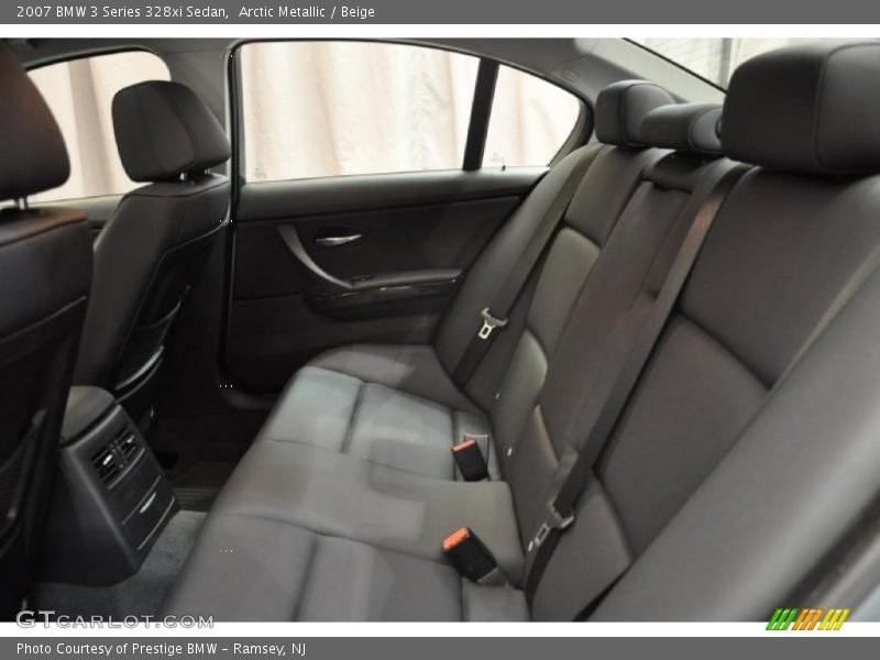 Arctic Metallic / Beige 2007 BMW 3 Series 328xi Sedan