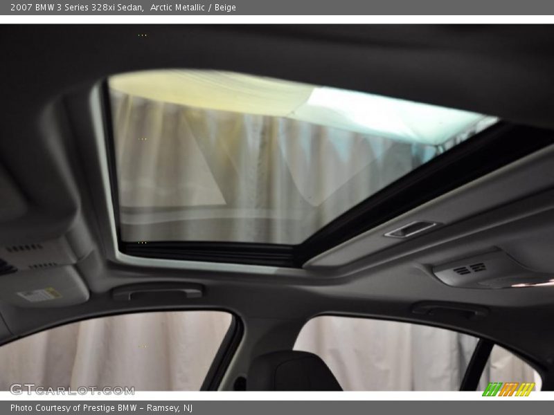Arctic Metallic / Beige 2007 BMW 3 Series 328xi Sedan