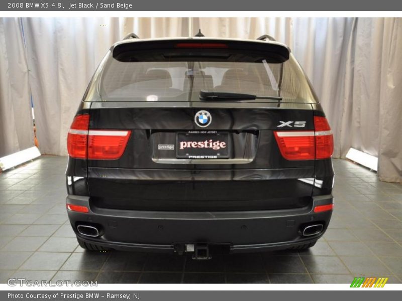 Jet Black / Sand Beige 2008 BMW X5 4.8i