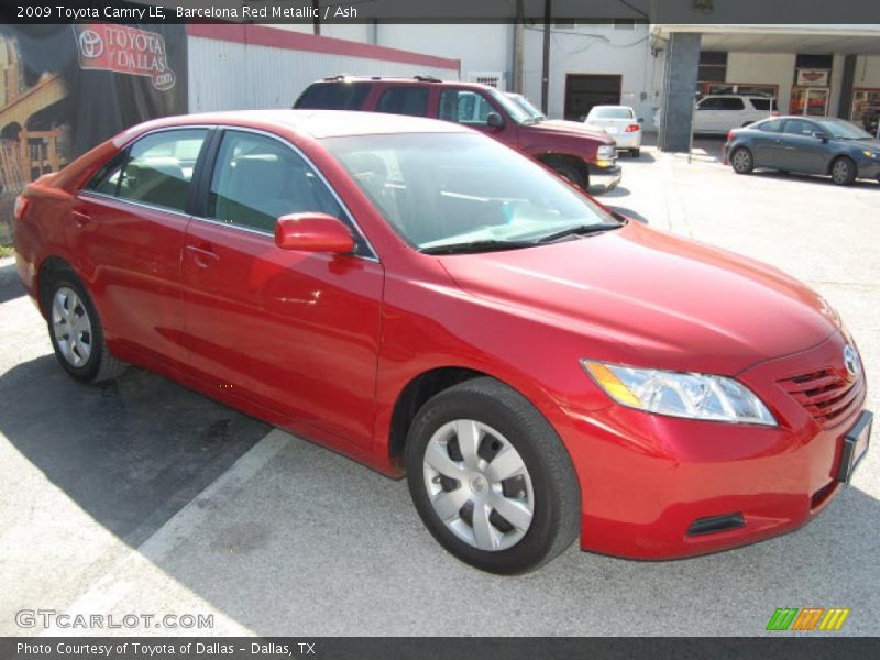 Barcelona Red Metallic / Ash 2009 Toyota Camry LE