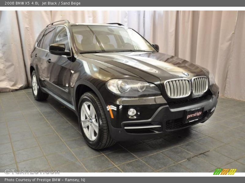 Jet Black / Sand Beige 2008 BMW X5 4.8i