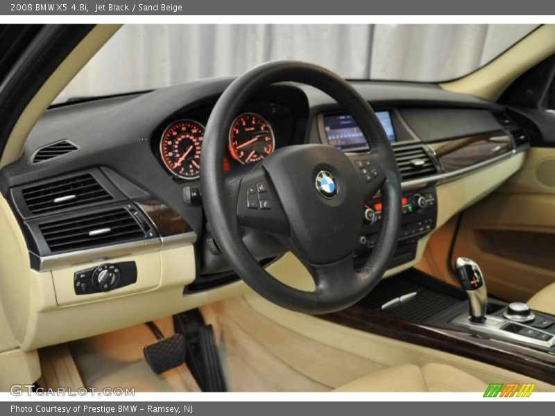Jet Black / Sand Beige 2008 BMW X5 4.8i