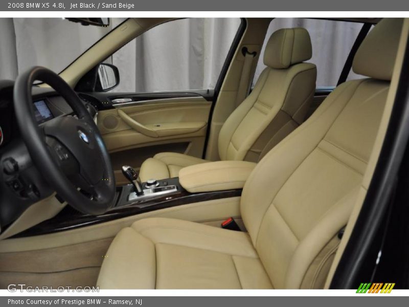 Jet Black / Sand Beige 2008 BMW X5 4.8i