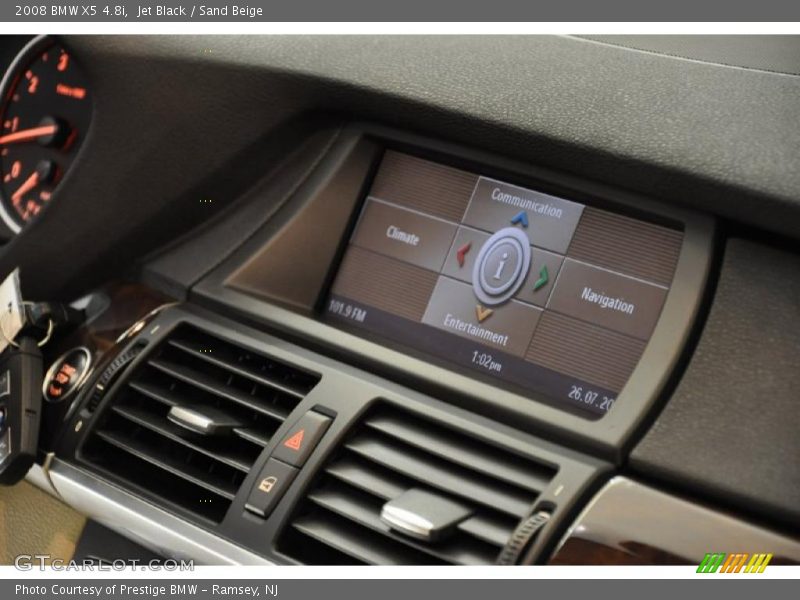 Jet Black / Sand Beige 2008 BMW X5 4.8i