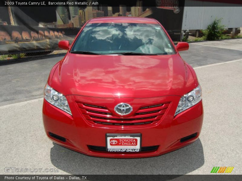 Barcelona Red Metallic / Ash 2009 Toyota Camry LE