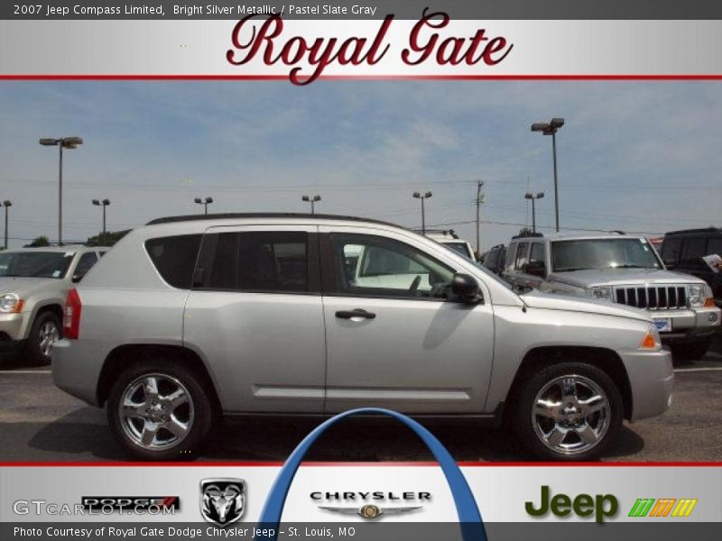 Bright Silver Metallic / Pastel Slate Gray 2007 Jeep Compass Limited