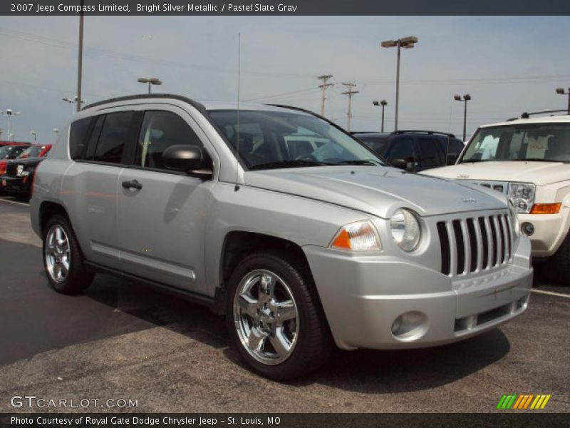 Bright Silver Metallic / Pastel Slate Gray 2007 Jeep Compass Limited