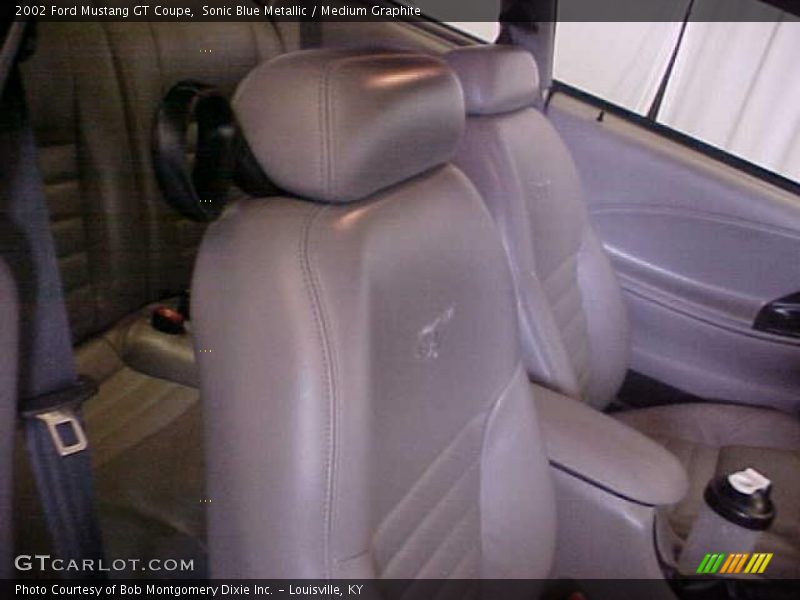 Sonic Blue Metallic / Medium Graphite 2002 Ford Mustang GT Coupe