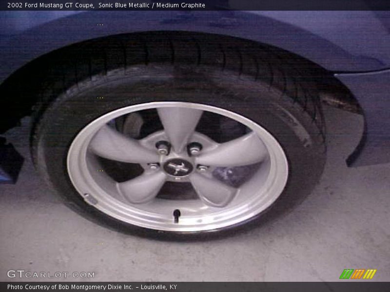 Sonic Blue Metallic / Medium Graphite 2002 Ford Mustang GT Coupe