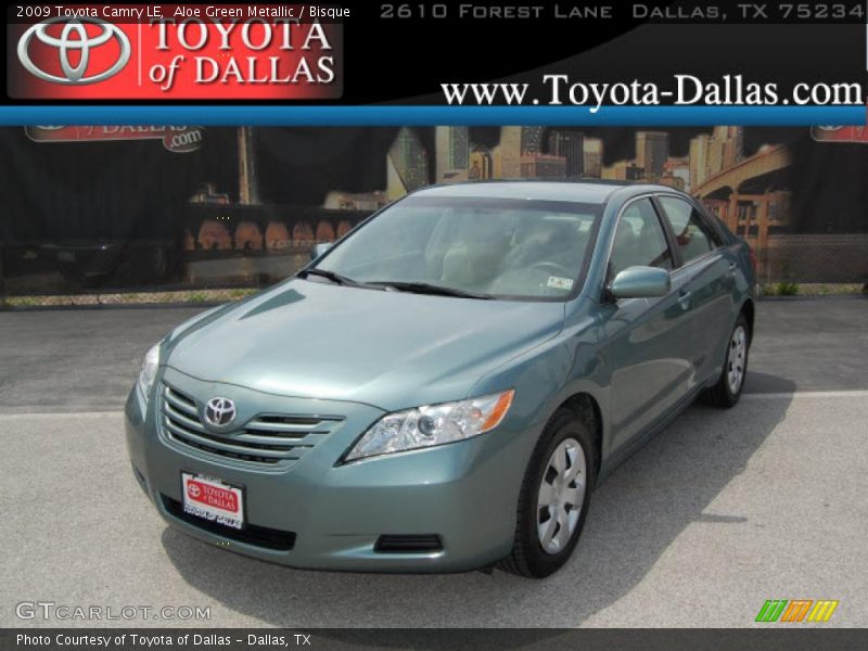 Aloe Green Metallic / Bisque 2009 Toyota Camry LE