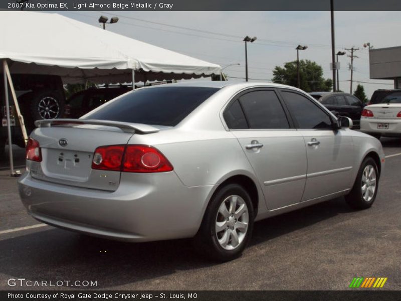 Light Almond Beige Metallic / Gray 2007 Kia Optima EX
