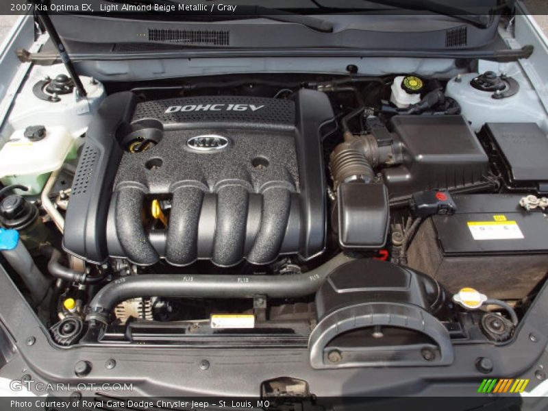 Light Almond Beige Metallic / Gray 2007 Kia Optima EX