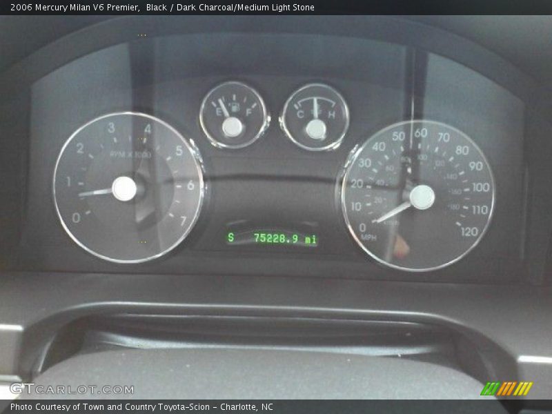 Black / Dark Charcoal/Medium Light Stone 2006 Mercury Milan V6 Premier