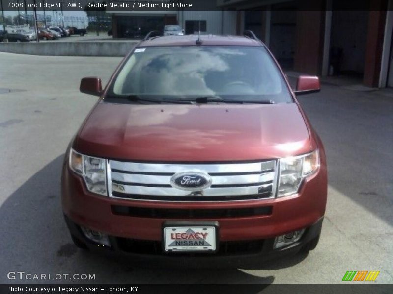 Redfire Metallic / Medium Light Stone 2008 Ford Edge SEL AWD