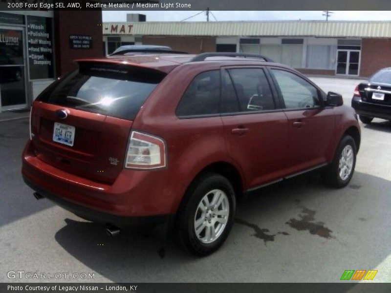 Redfire Metallic / Medium Light Stone 2008 Ford Edge SEL AWD