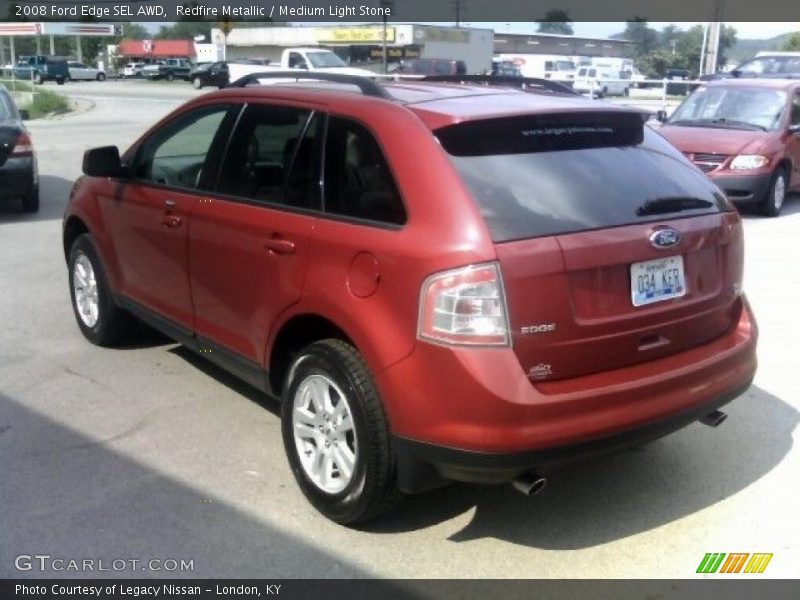 Redfire Metallic / Medium Light Stone 2008 Ford Edge SEL AWD