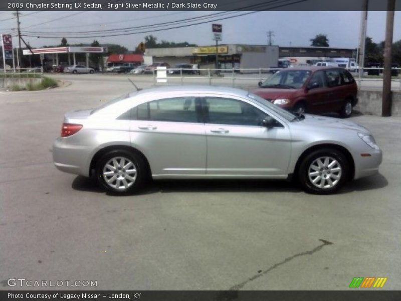 Bright Silver Metallic / Dark Slate Gray 2009 Chrysler Sebring LX Sedan