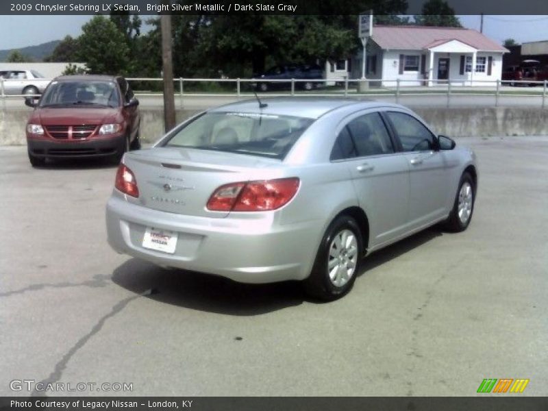 Bright Silver Metallic / Dark Slate Gray 2009 Chrysler Sebring LX Sedan