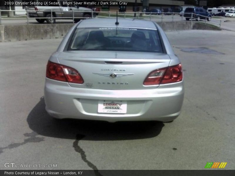 Bright Silver Metallic / Dark Slate Gray 2009 Chrysler Sebring LX Sedan