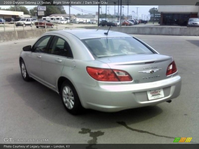 Bright Silver Metallic / Dark Slate Gray 2009 Chrysler Sebring LX Sedan