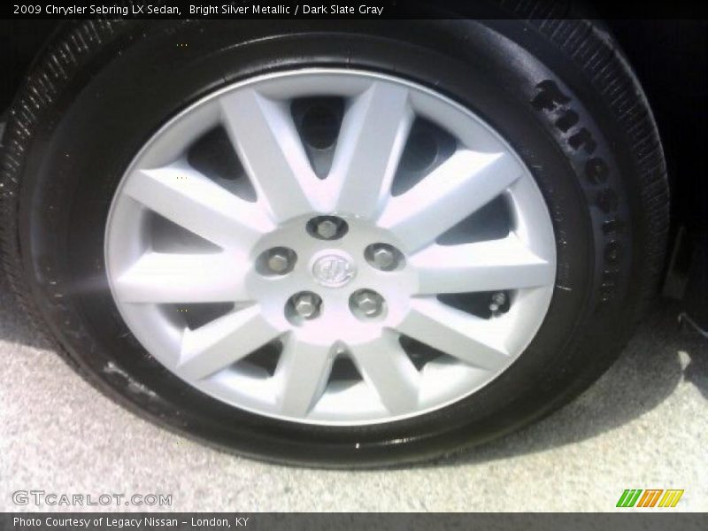 Bright Silver Metallic / Dark Slate Gray 2009 Chrysler Sebring LX Sedan