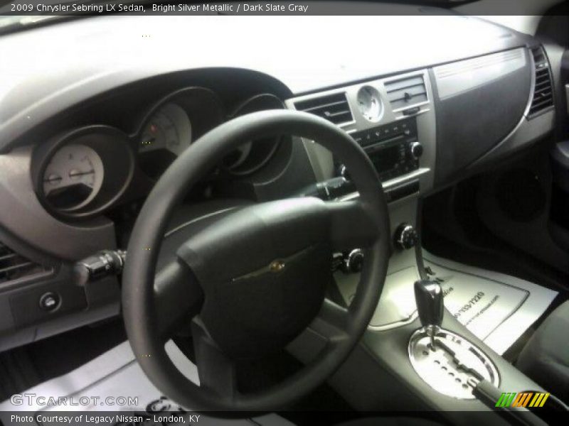 Bright Silver Metallic / Dark Slate Gray 2009 Chrysler Sebring LX Sedan