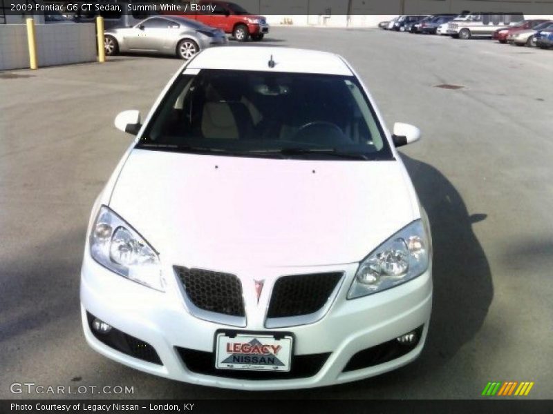 Summit White / Ebony 2009 Pontiac G6 GT Sedan