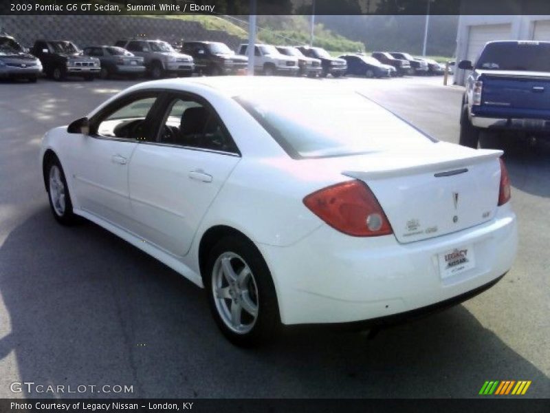 Summit White / Ebony 2009 Pontiac G6 GT Sedan