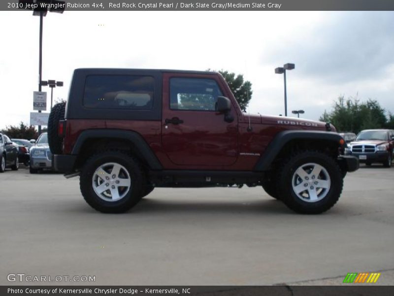 Red Rock Crystal Pearl / Dark Slate Gray/Medium Slate Gray 2010 Jeep Wrangler Rubicon 4x4