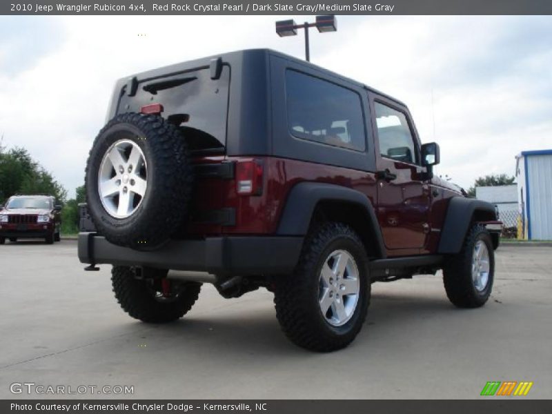Red Rock Crystal Pearl / Dark Slate Gray/Medium Slate Gray 2010 Jeep Wrangler Rubicon 4x4