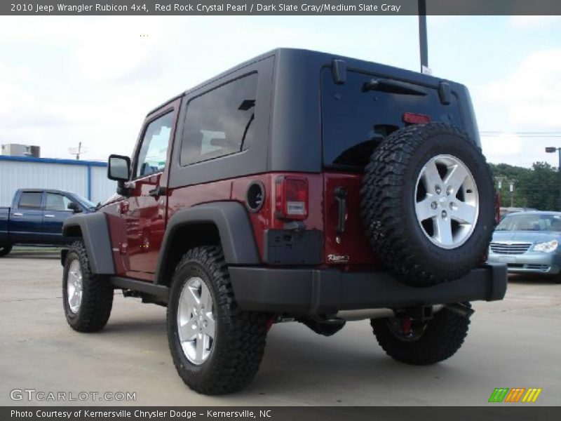 Red Rock Crystal Pearl / Dark Slate Gray/Medium Slate Gray 2010 Jeep Wrangler Rubicon 4x4