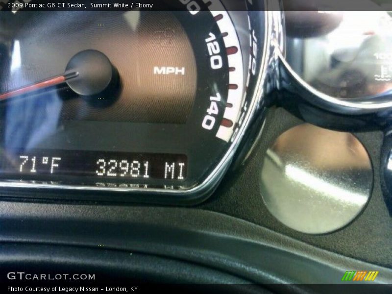 Summit White / Ebony 2009 Pontiac G6 GT Sedan