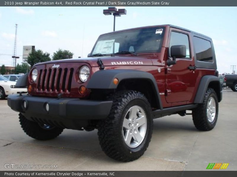 Red Rock Crystal Pearl / Dark Slate Gray/Medium Slate Gray 2010 Jeep Wrangler Rubicon 4x4