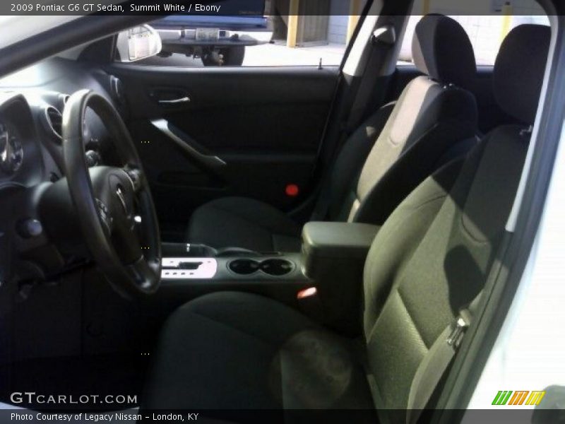 Summit White / Ebony 2009 Pontiac G6 GT Sedan