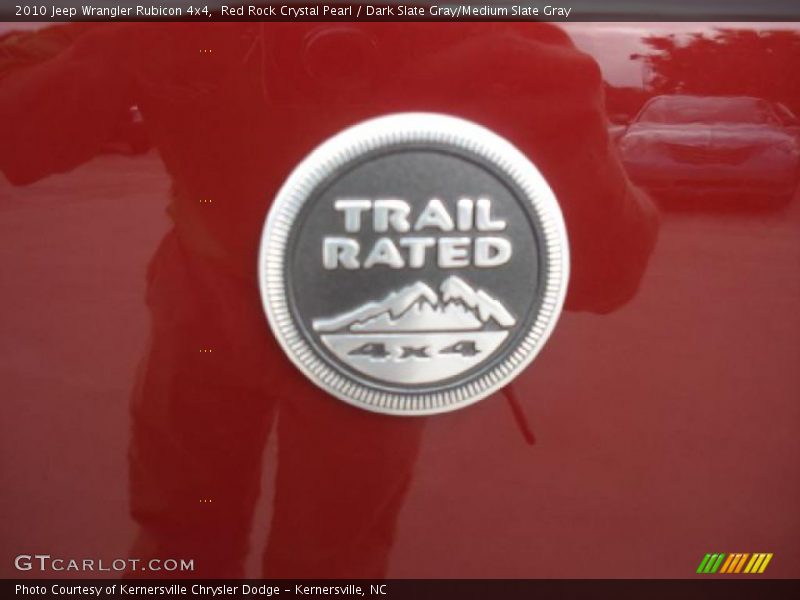 Red Rock Crystal Pearl / Dark Slate Gray/Medium Slate Gray 2010 Jeep Wrangler Rubicon 4x4