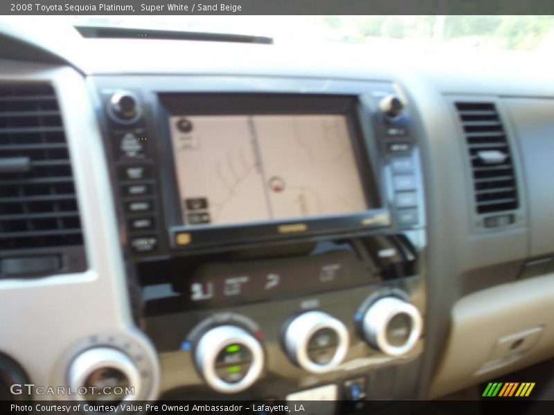 Super White / Sand Beige 2008 Toyota Sequoia Platinum